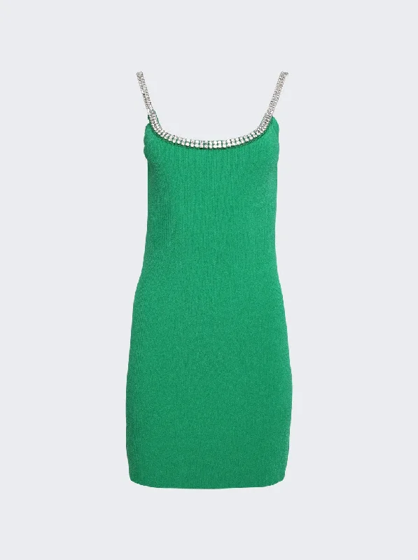 Style Redefined Rhinestone Strap Knit Mini Dress Elegant Ensemble