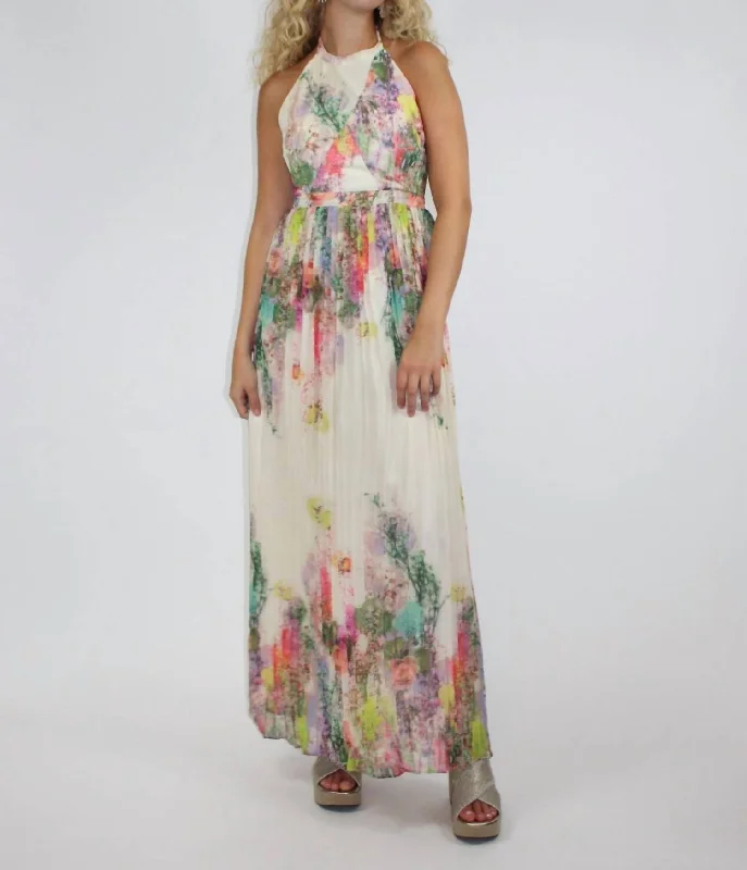 Daily Deals Sami Halter Maxi Dress In Multi Exquisite Craftsmanship