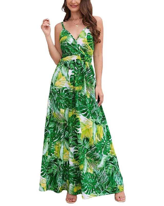 Ride The Style Wave VERA DOLINI Maxi Dress Tropical Island - Inspired Attire