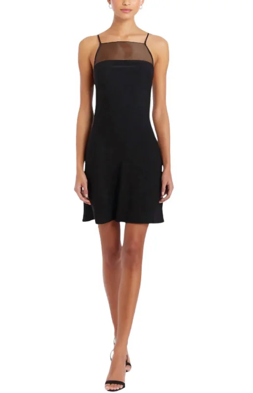 Exclusive Deals Online Veronica Mini Dress In Black Chic Sophistication