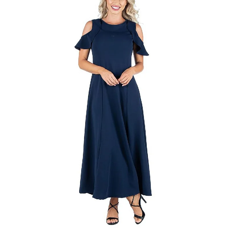 Stylish Looks Womens Cold Shoulder Long Maxi Dress Chic Urban Fashion Look